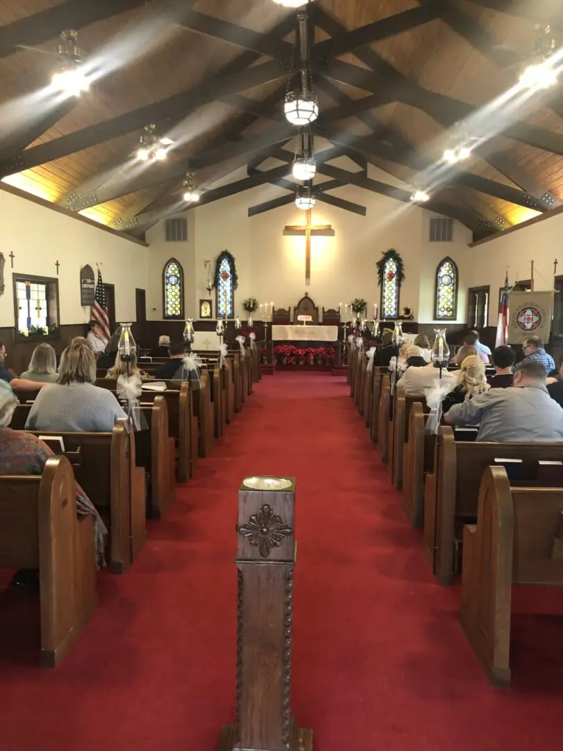 altar view from back of nave